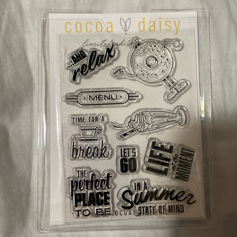Cocoa daisy summer stamp